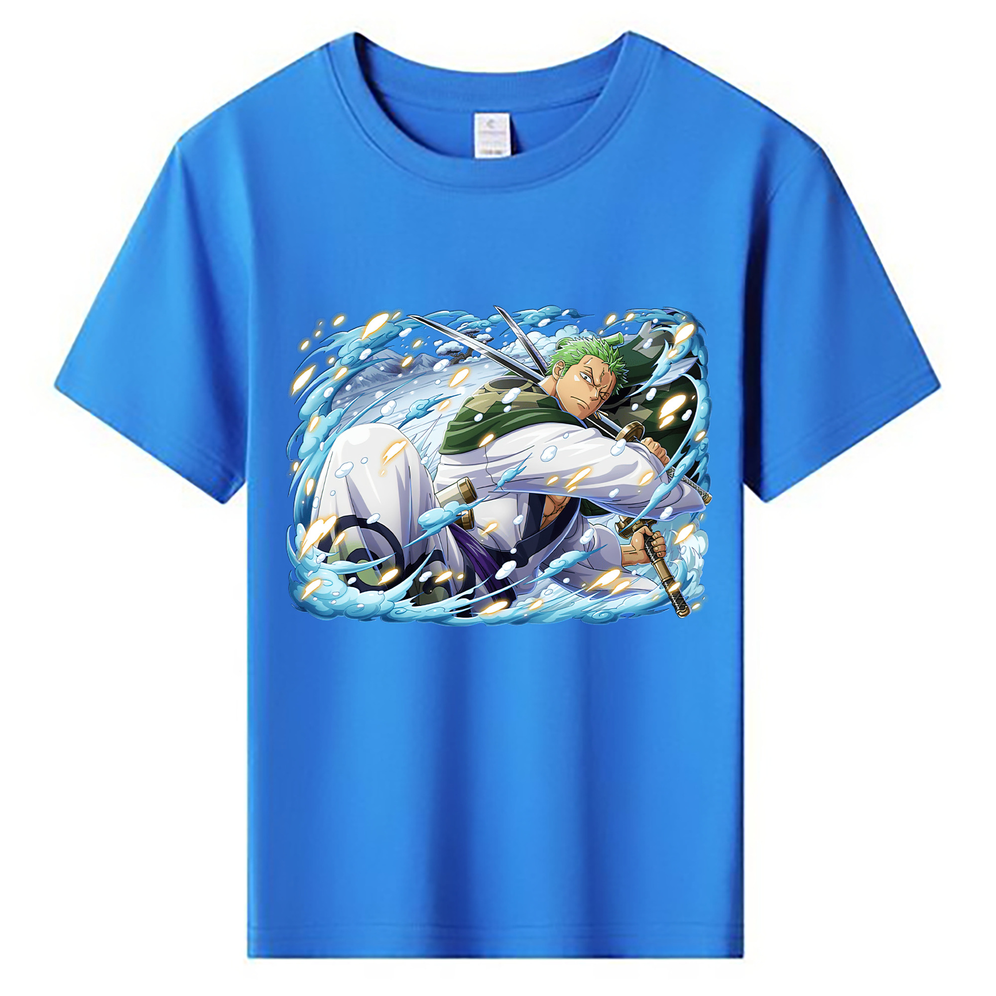 ワンピース ロロノア・ゾロ ONE PIECE Roronoa Zoro 綿100％キッズTシャツ（フロントプリント）